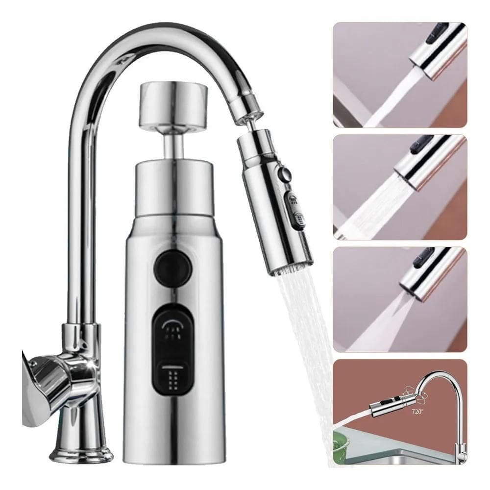 2X Bocal De 3 Modos Superalimentado Com Rotação De 360 Graus