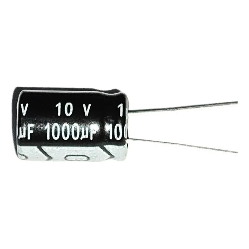 2X Capacitor Eletrolítico 1000Uf X 10V 105 20 Pçs
