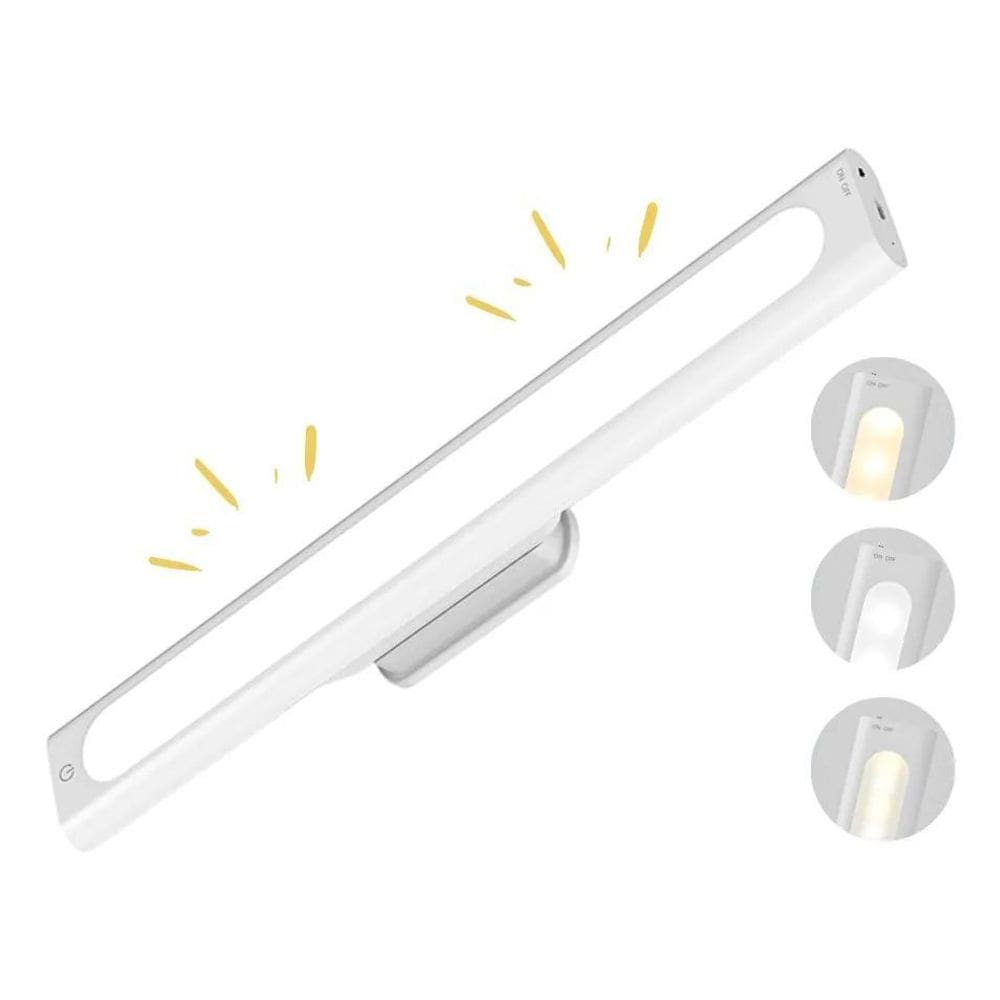 2X Luminária Led Barra Spot Recarregável S/Fio Cozinha Armár