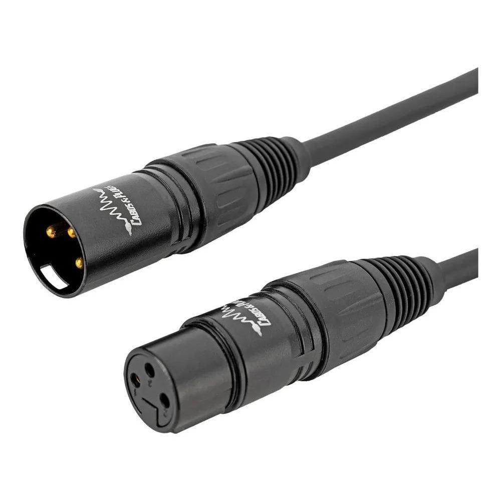 2X Cabo Xlr Macho - Xlr Fêmea 1M Balanceado Microfone Cobre