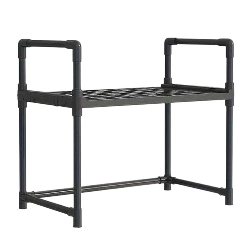Suporte Rack Microondas Organizador Amario Cozinha Bancada Prateleira Gancho Escorredor Louças Tempero Compacto Multiuso