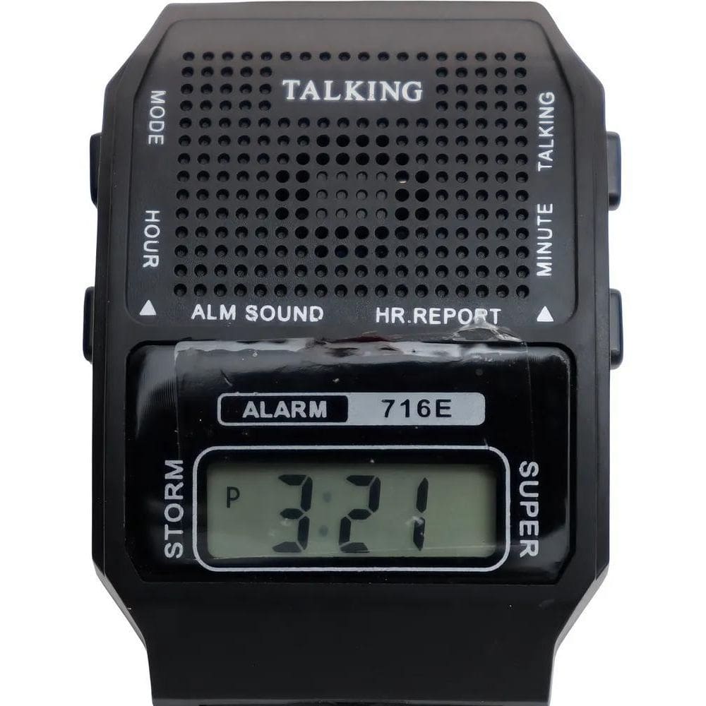 Relógio Pulso Fala Hora Deficiente Visual Idoso Cego Talking