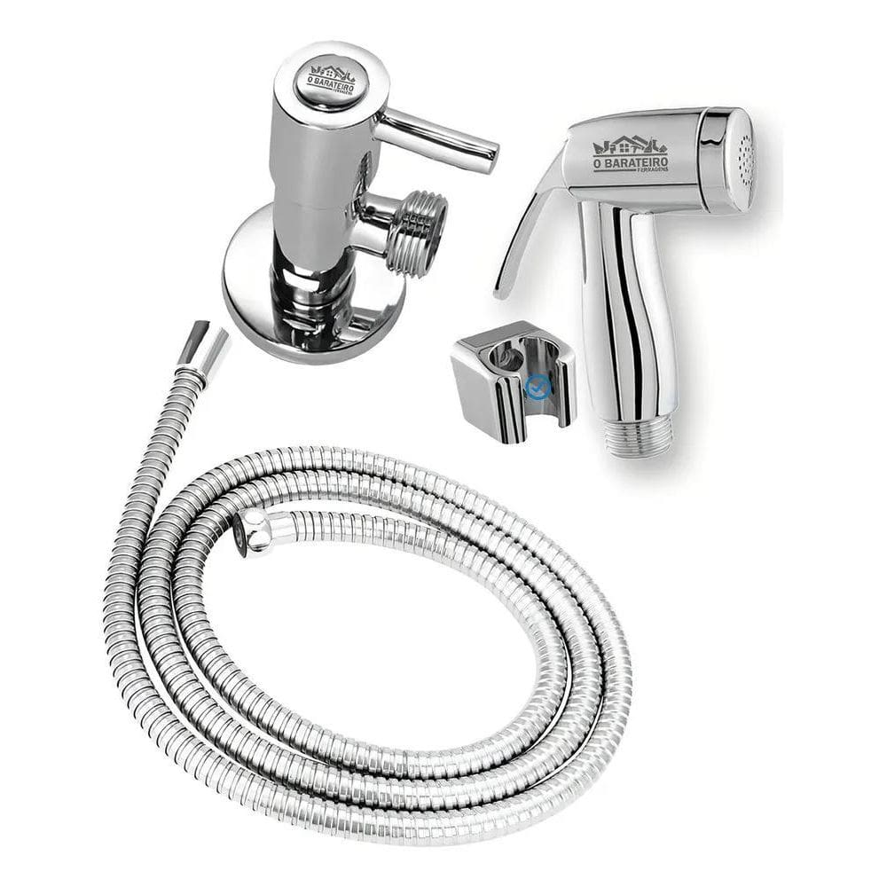 Ducha Higienica Registro 1/4 Volta Linha Cromada Abs Pq 013