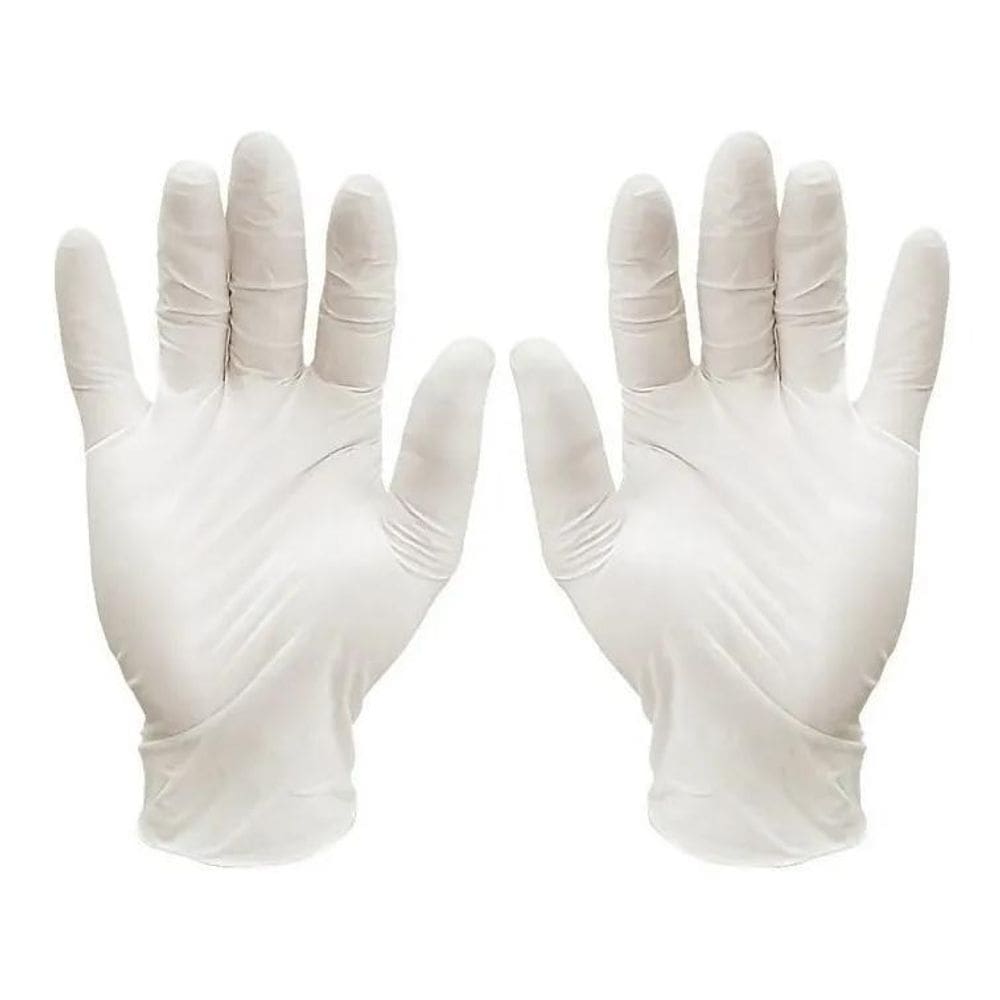 2X Luvas Latex Com Po Medix Cor Natural Tamanho Pp Caixa Com
