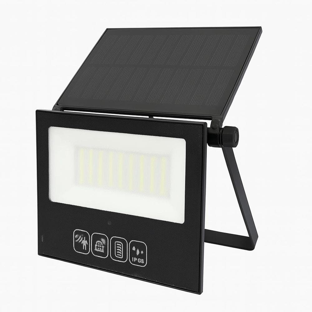 Refletor Solar Dobrável Led 200W Branco Frio Placa Ip66