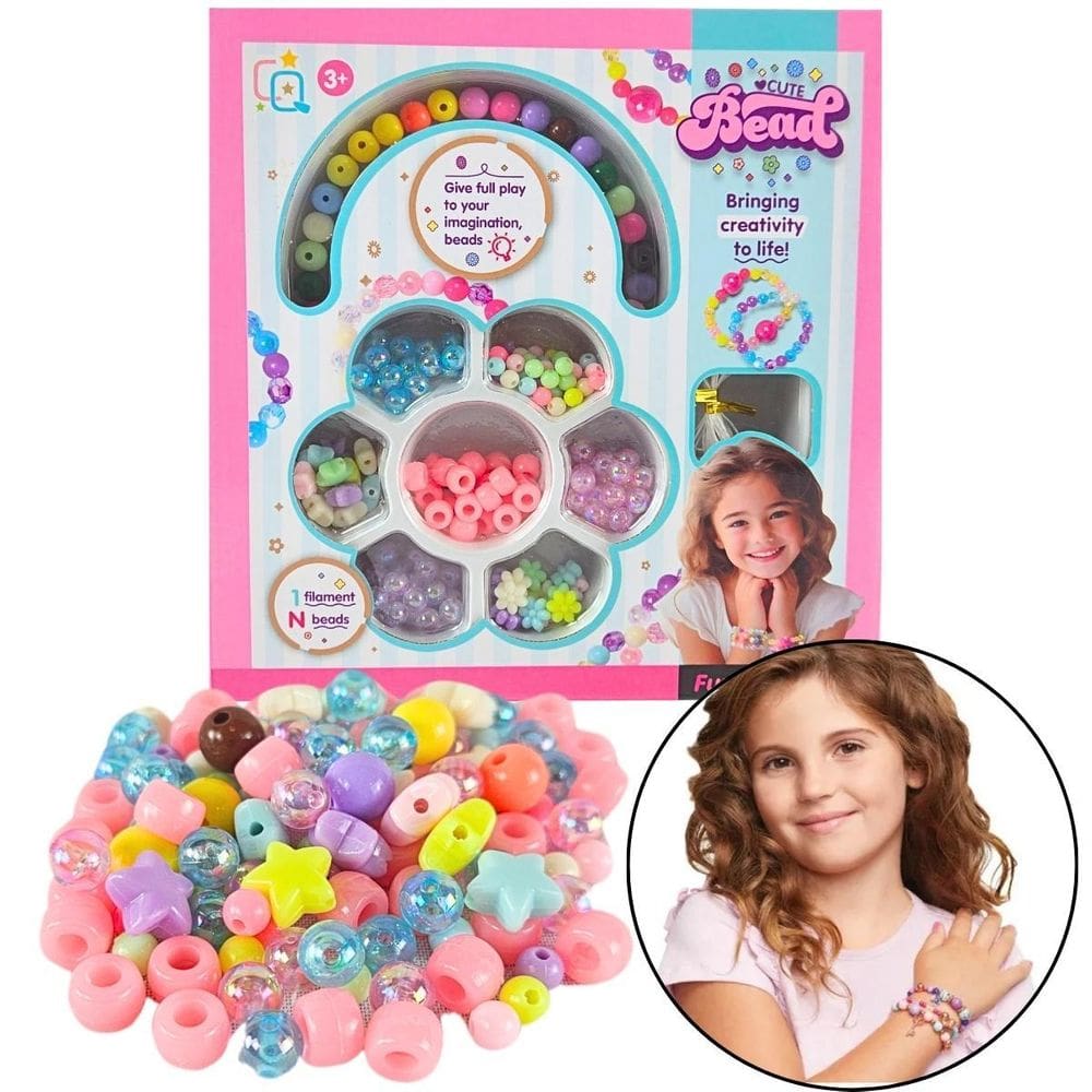 Kit Infantil Miçangas 200 Peças Cby0184 - Castela Brasil