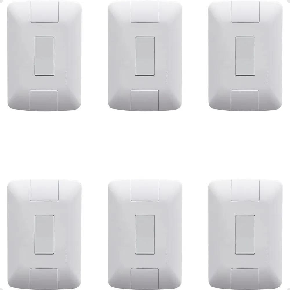 2X Kit 6 Interruptor Three Way Acendedor Luz