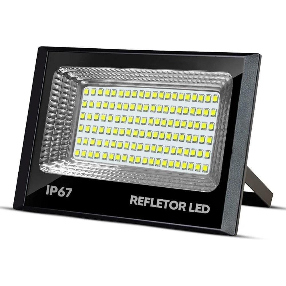 2X Refletor Led 200W Holofote Prova D`Água Ip66 Frio