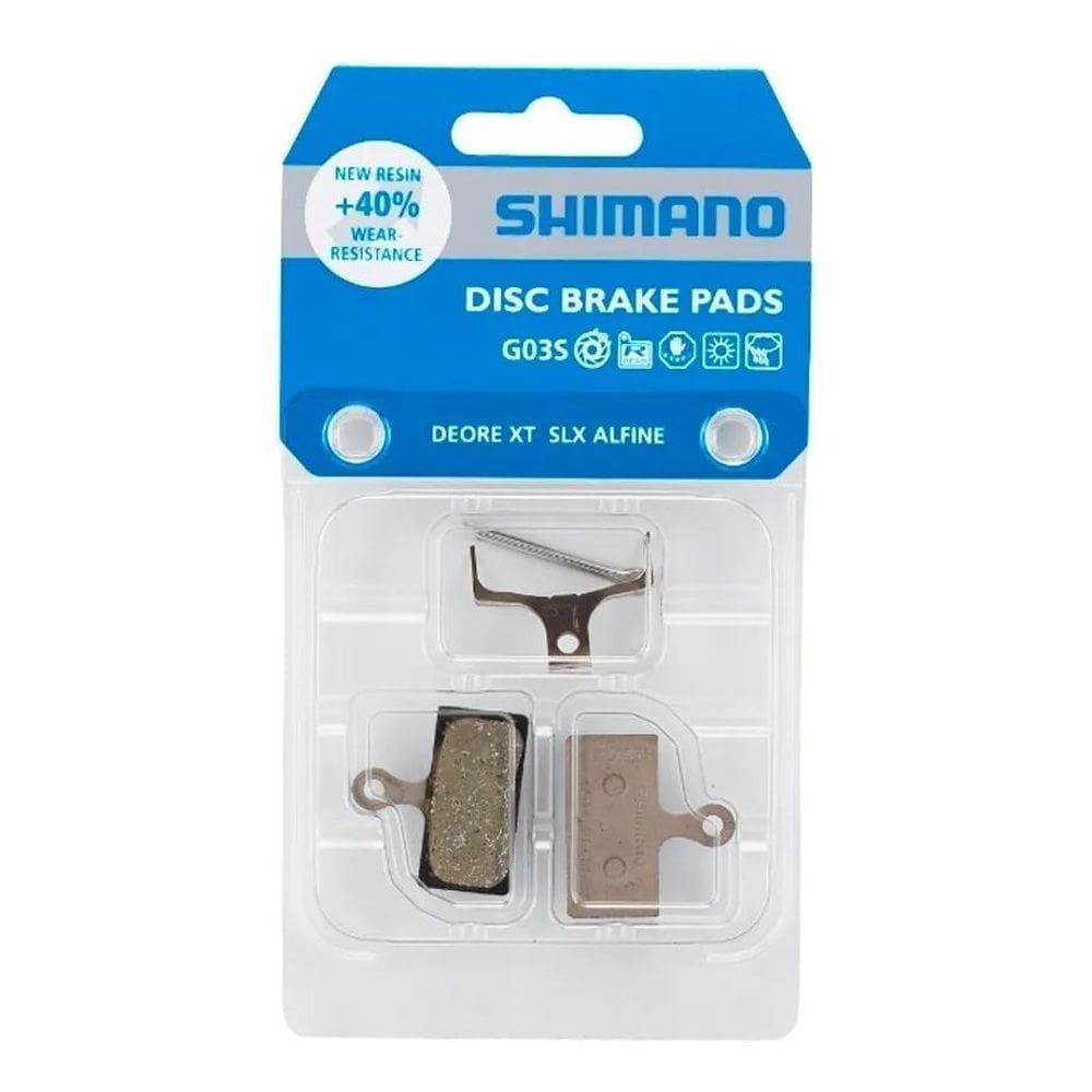 2X Pastilha De Freio Shimano Deore Slx Xt Xtr G03S C/Mola