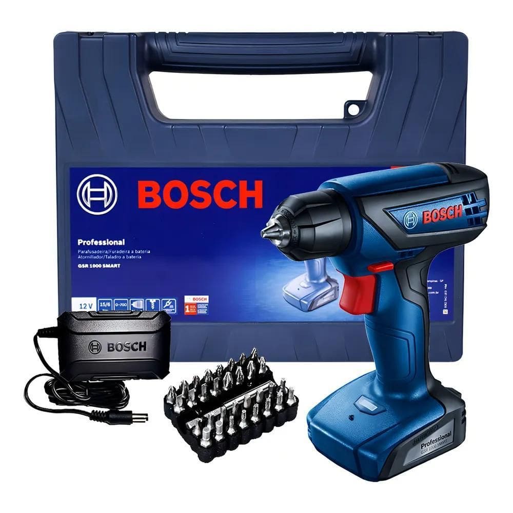 Furadeira E Parafusadeira A Bateria Gsr 1000 Smart Bosch Cor