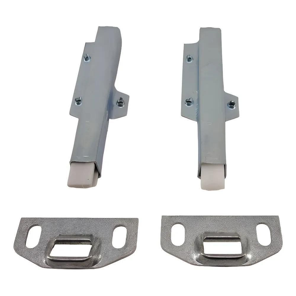 2X Trinco Porta Traseira E Batente Fiorino 4 Peças