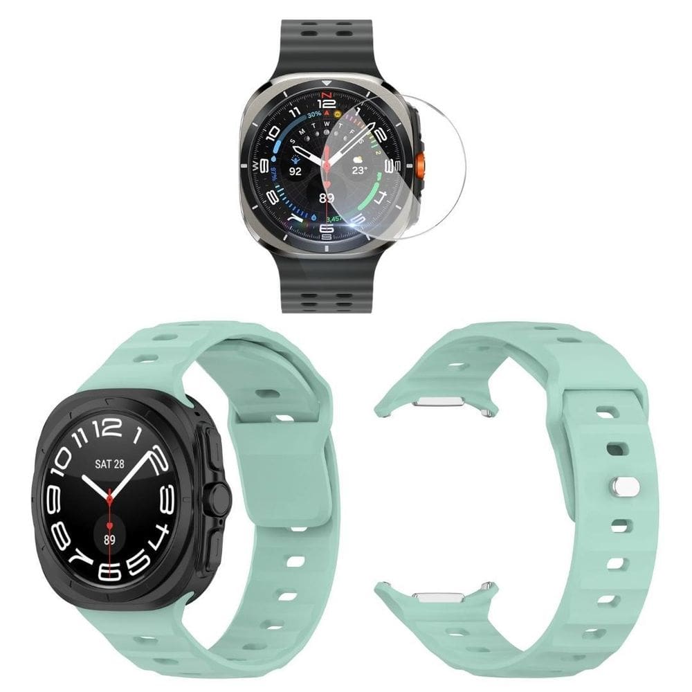 Pulseira Silicone + Pelicula Vidro Para Galaxy Watch Ultra