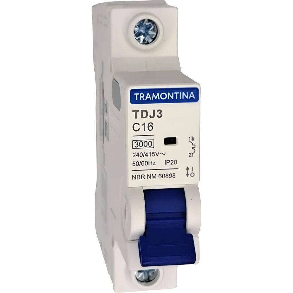 Disjuntor Unipolar Monopolar Tramontina Tdj3 10A A 63A