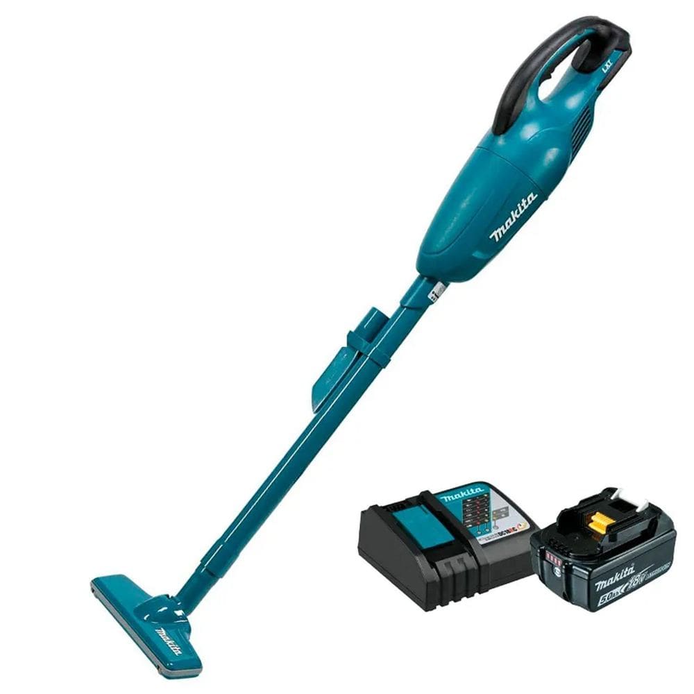 Kit Aspirador A Bateria Makita 18V Dcl180Z + Bateria 18V 5A