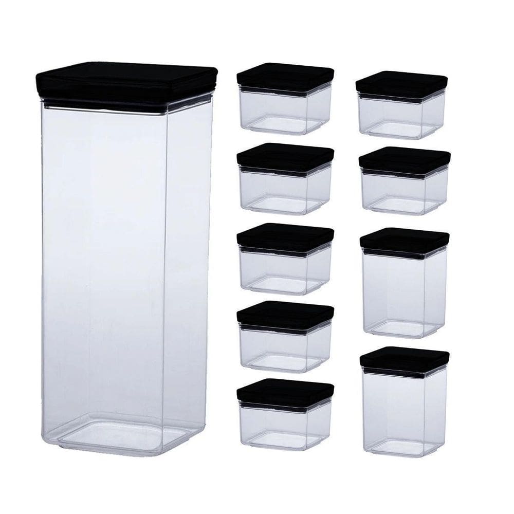 Kit A 10 Potes Quadrado Lumini Black 1947 Paramount