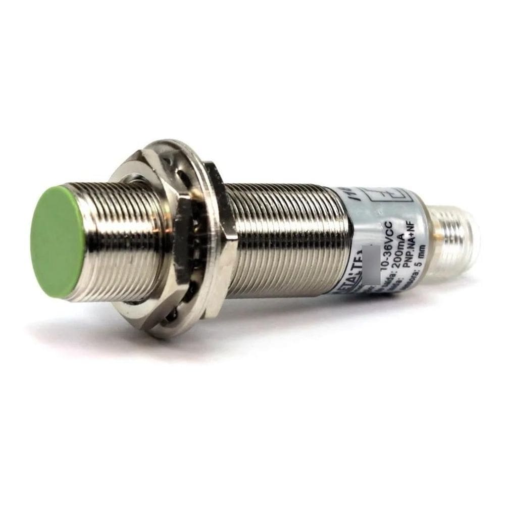 2X Sensor Indutivo M18 5Mm 10-30Vcc 1Na+1Nf Pnp Conect. I18-