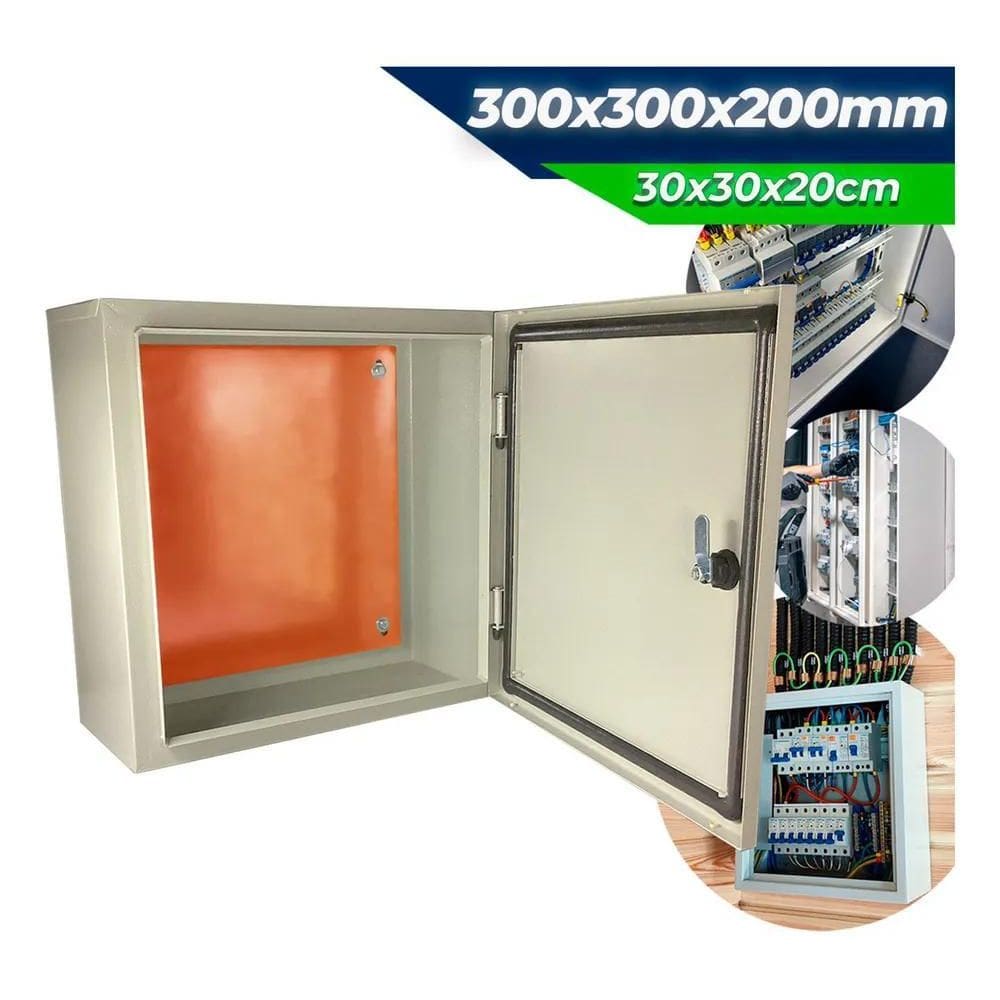 2X Caixa De Montagem Painel Eletrico 30X30X20 Quadro De Coma