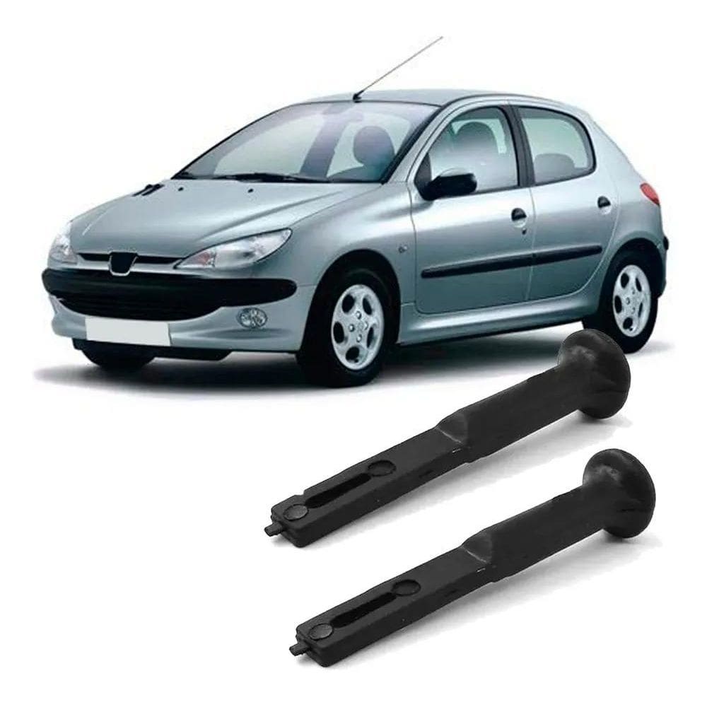 Par Pino Puxador Alça Rebate Banco Traseiro Peugeot 206 207