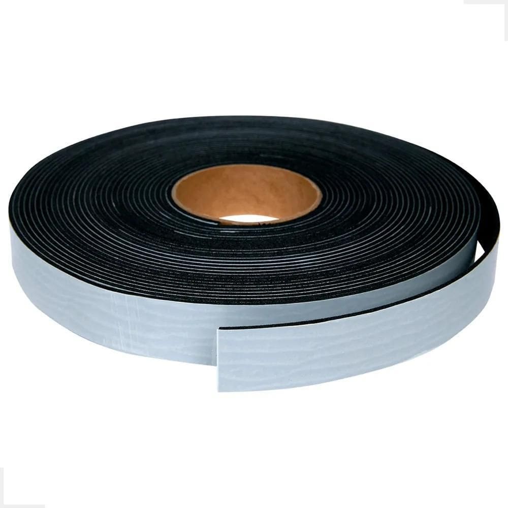 2X Fita De Eva Vedação Preto 2Mm X 19Mm X 10Mts Adesivo 1 La