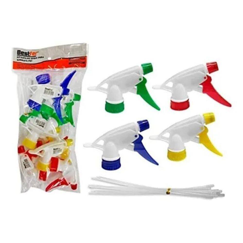 2X Gatilho Bico Pulverizador Borrifador Manual Garrafa Pet 1