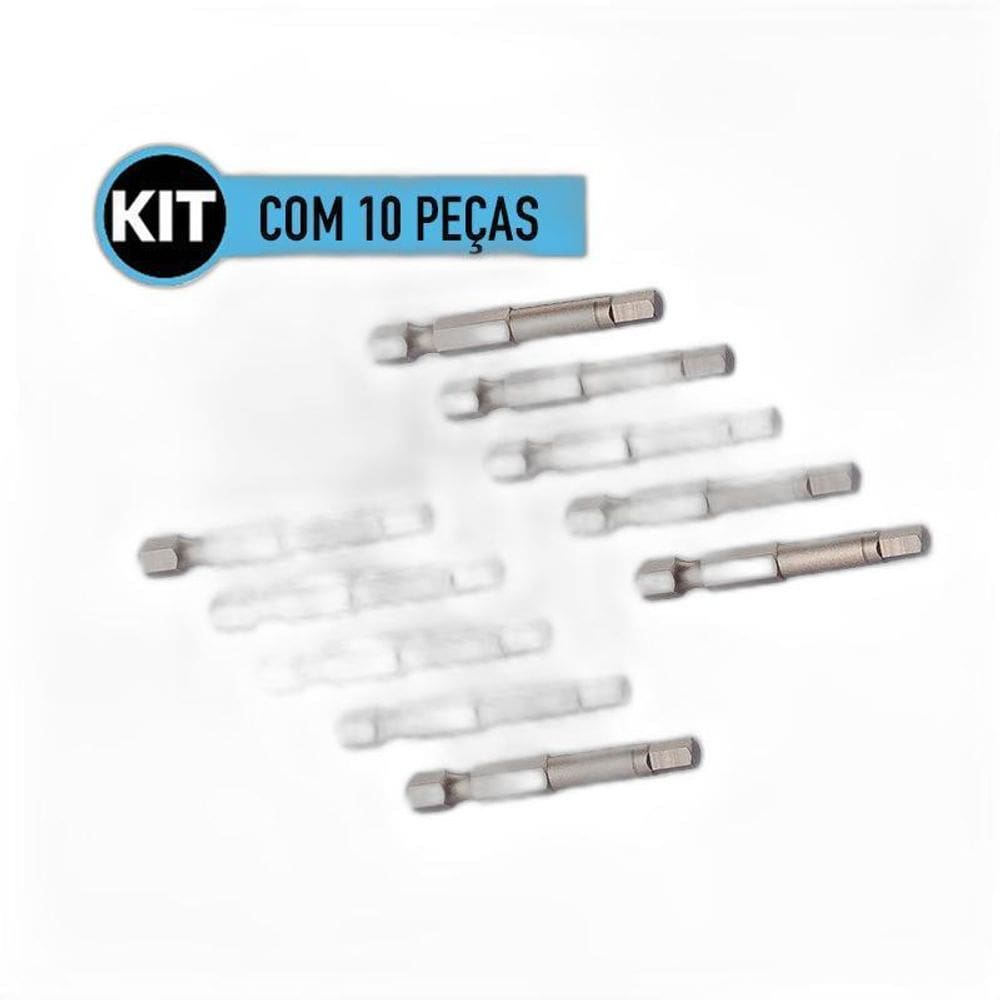 Pacote Com 10 Pecas Bits Allen Longo 5,0Mm X 75Mm Vip
