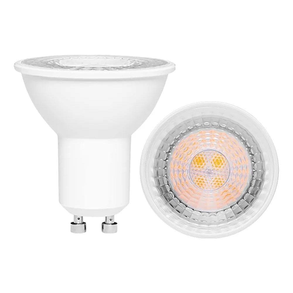 2X Lâmpada Led Mr16 Gu10 7W 3000K Branco Quente Sth8536 Stel