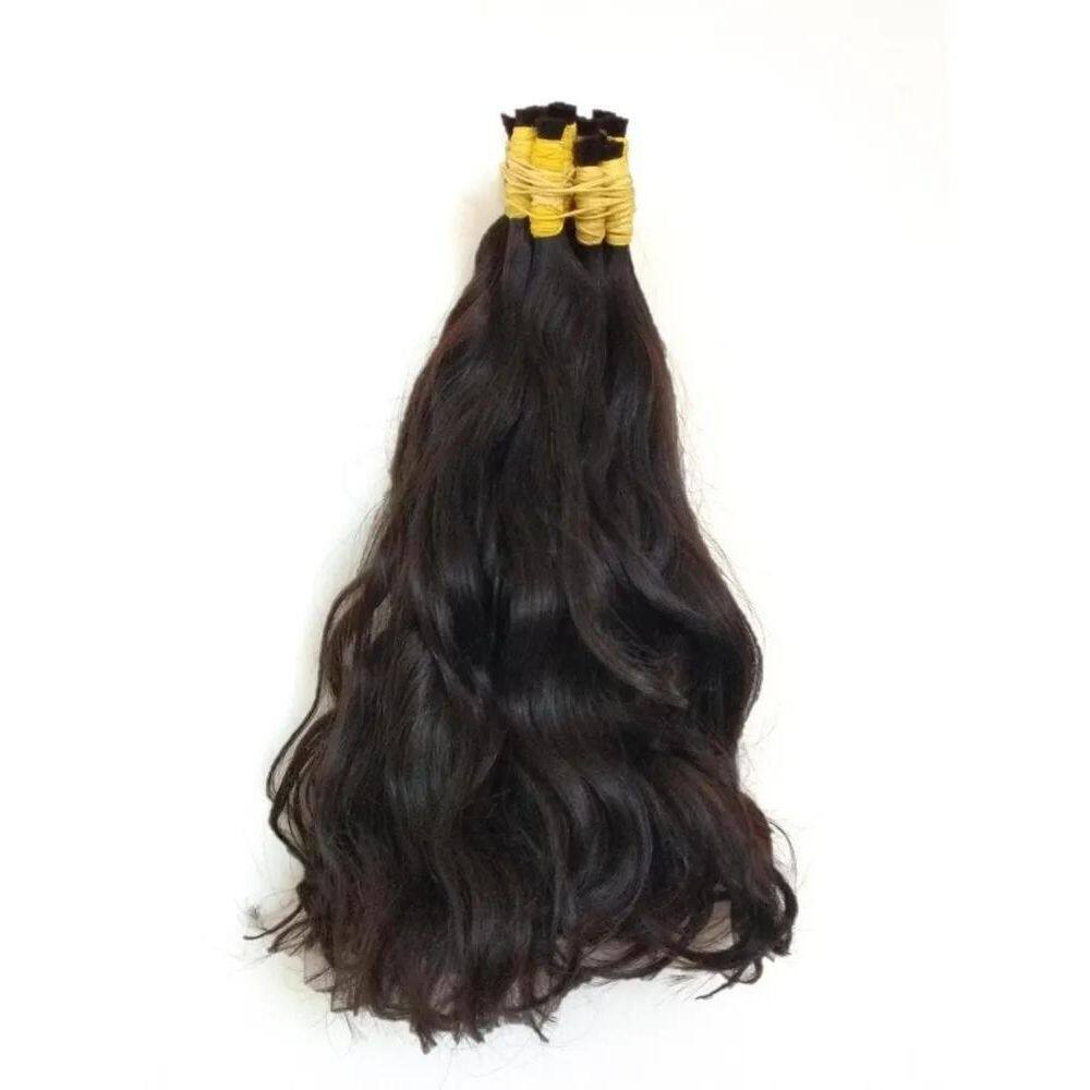 Cabelo Humano Natural Levemente Ondulado 40-45 Cm 50 Gramas