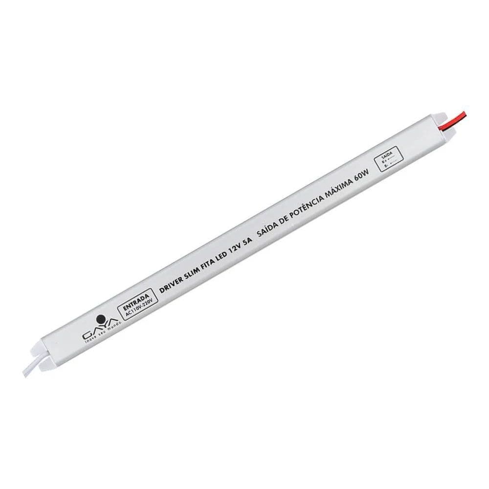 2X Gaya Fonte Driver Slim Mini 60W 5A Fita Led Cftv