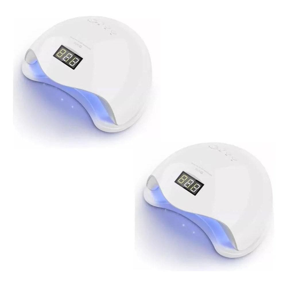 Kit 2 Cabine Digital Led/Uv Sun 5 48W Seca Unha Em Gel