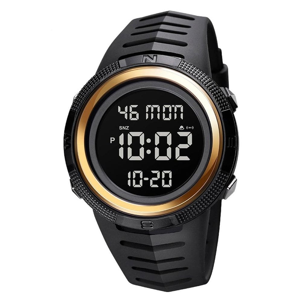 Relógio Masculino Skmei Digital 1632 Preto E Dourado