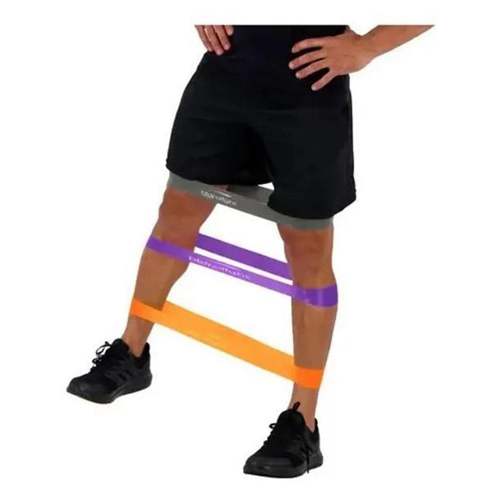 2X Mini Band Elastico Para Exercicios Ginastica Fisioterapia