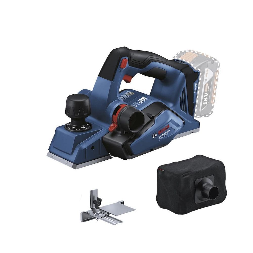 Plaina A Bateria 18V Brushless Gho185 Li Bosch Sem Bateria