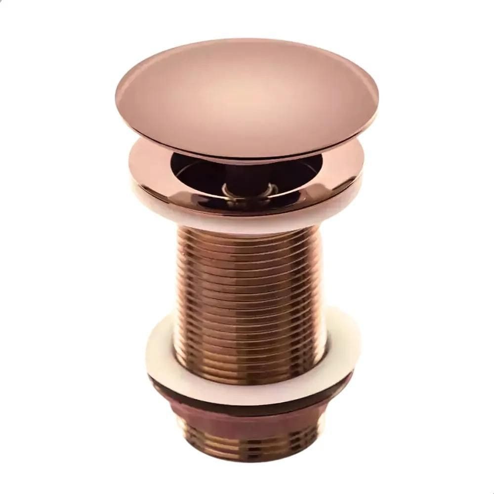 2X Válvula Click De Inox Para Cuba Banheiro Rose 1.1/4 4Cm