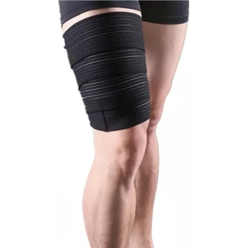 2X Coxal Meia Compressão Tensor Coxas Panturrilha Multiuso