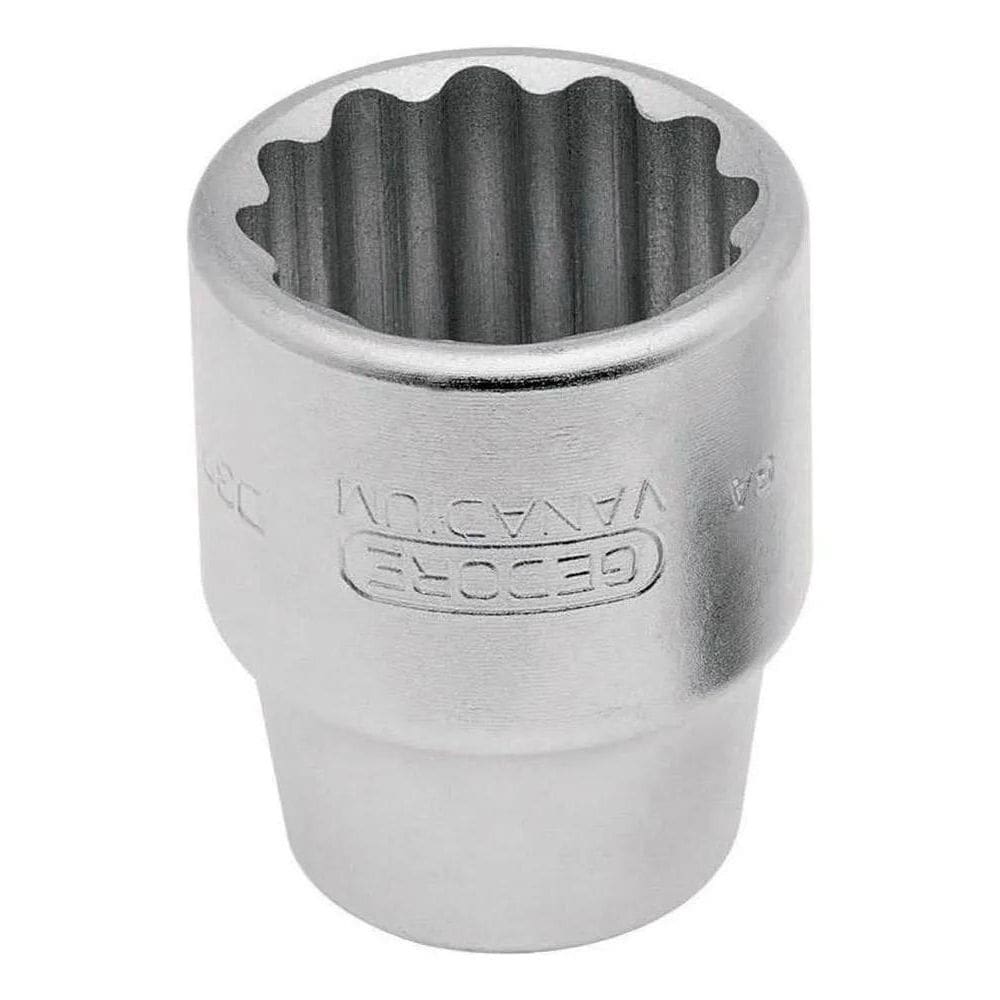 2X Soquete Estriado 30 Mm Com Encaixe 3/4 - Gedore