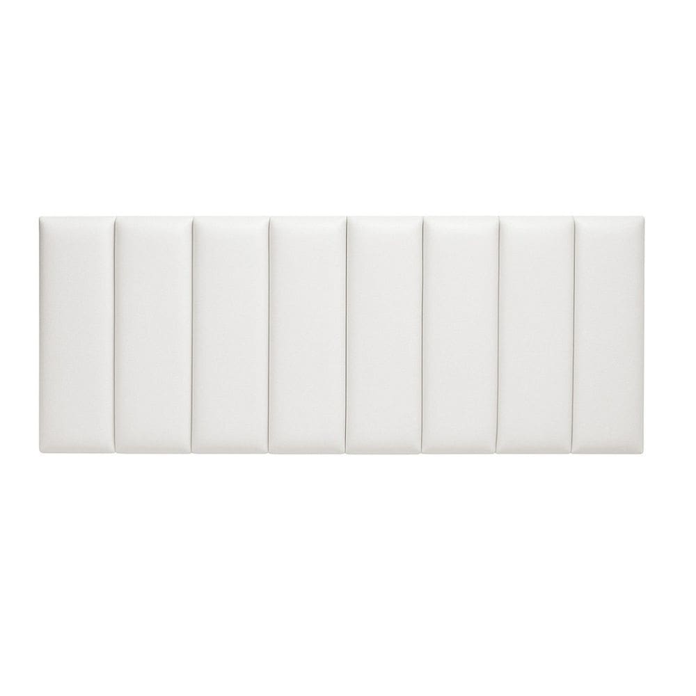 Cabeceira Suspensa Cama Queen em Couro Evoa Branco