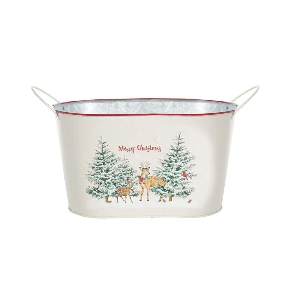 Cachepot De Renna De Metal 18Cm C/1Un 1089302