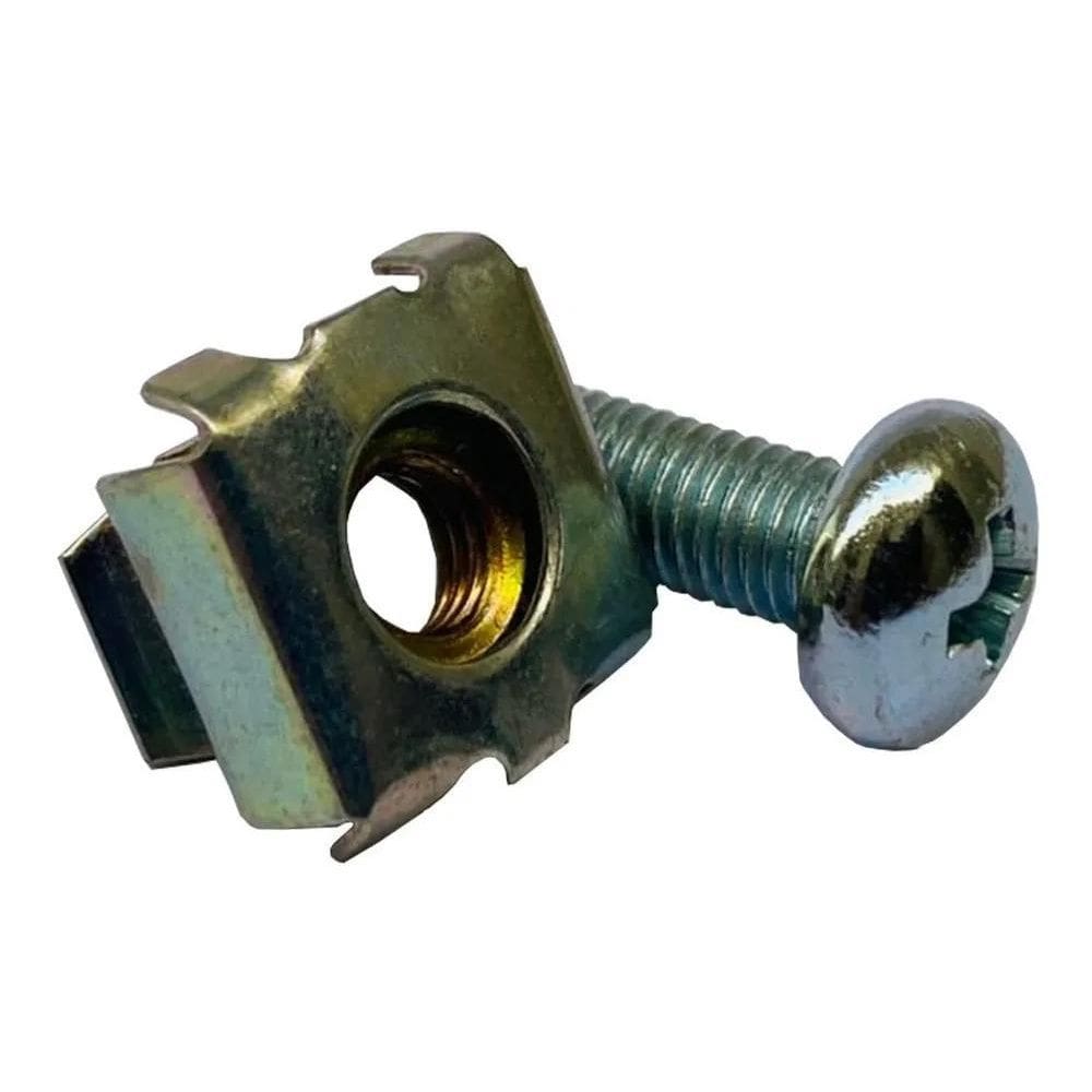 2X Kit Porca Gaiola Com Parafuso M5 Para Rack 19 Kit C/25Pç
