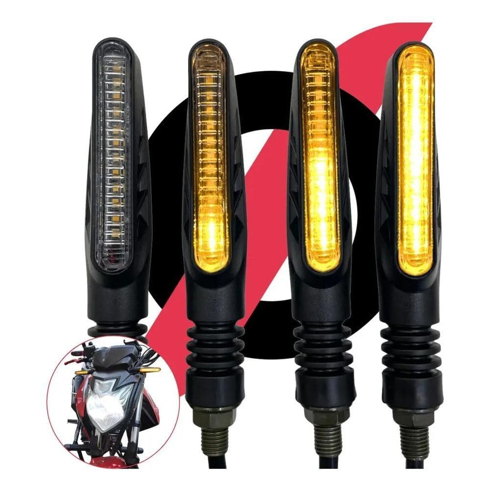 Kit 4 Piscas Seta Led Twister Xre Bros Titan 150 Sequencial