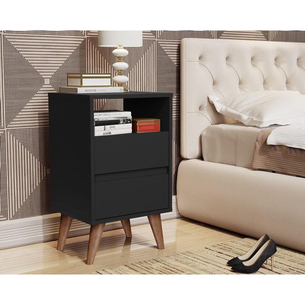 Estilo Retrô Mesa De Cabeceira Classic Com Pés Palito