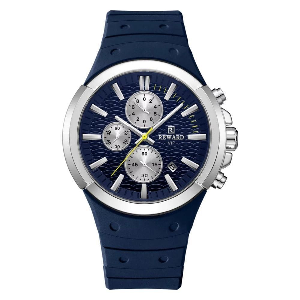 Relógio De Pulso Masculino Quartzo À Prova Da Água Design Simples 3atm Azul