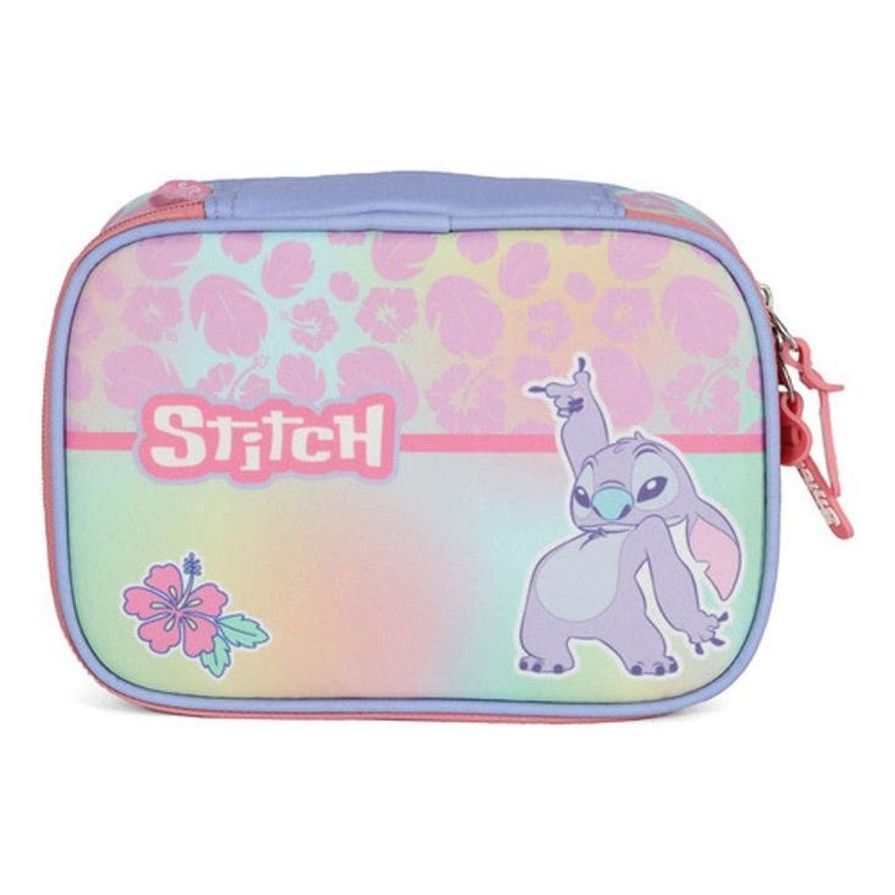 Estojo 100 Pens Escolar Juvenil  Stitch Atoalhado