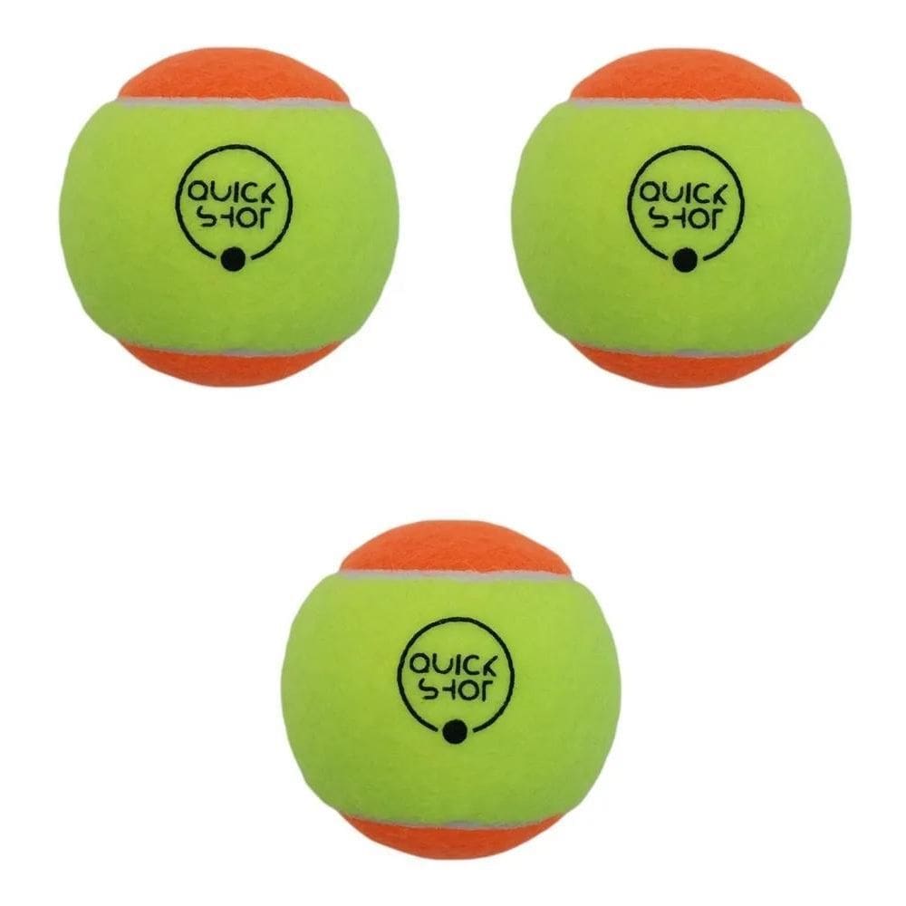 2X Kit 3 Pcs Bola Beach Tennis Bola Bolinha Tênis Quick Shot