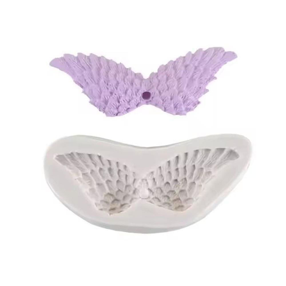 Molde Silicone Asas Anjo Cupido Chocolate Fondant Biscuit