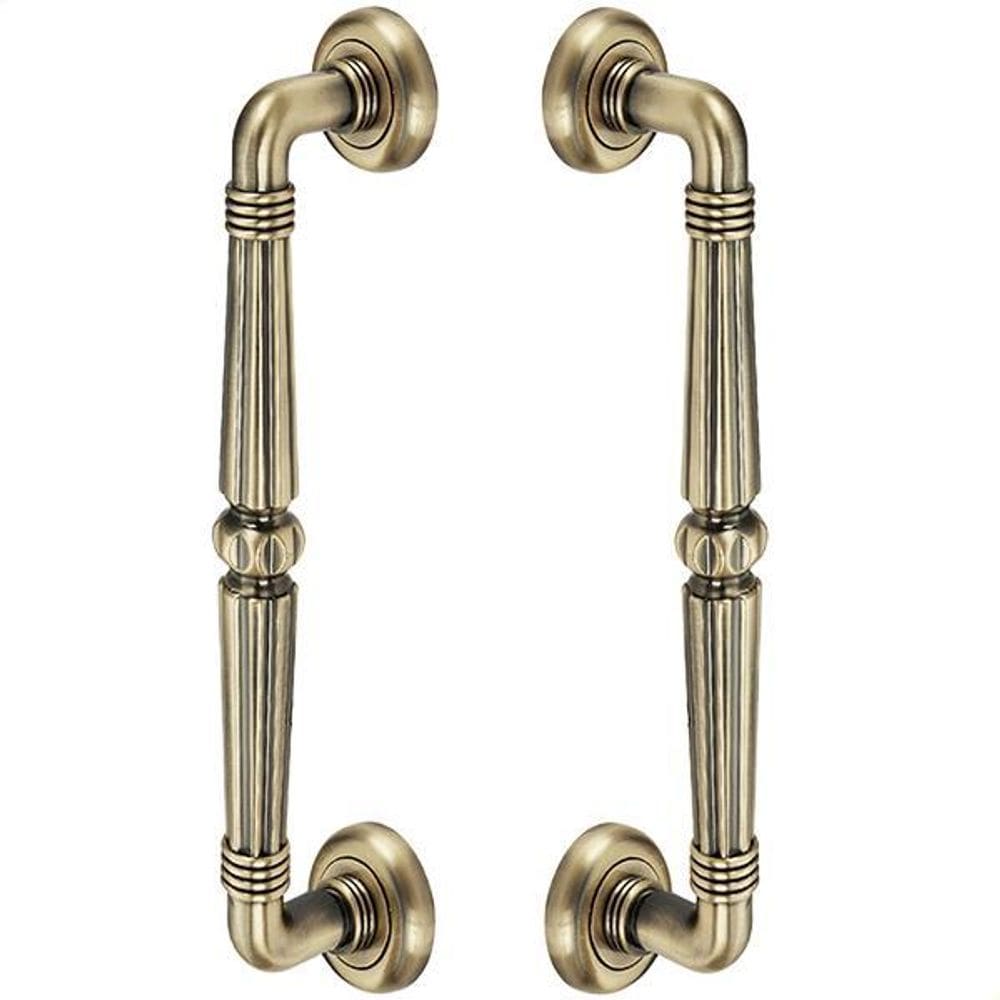 Puxador Duplo 305mm Bronze para Porta Pivotante