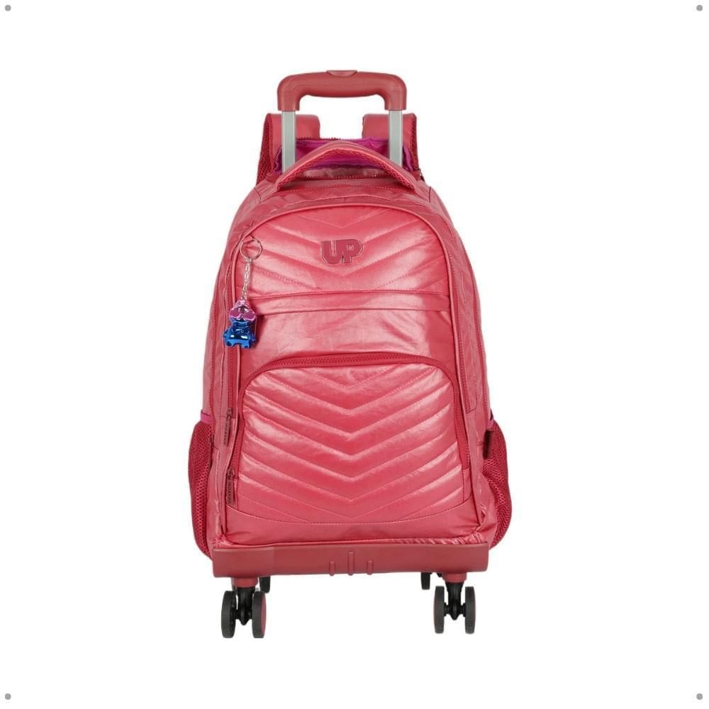 Mochila De Rodinhas E Costas Escolar Compartimento Notebook