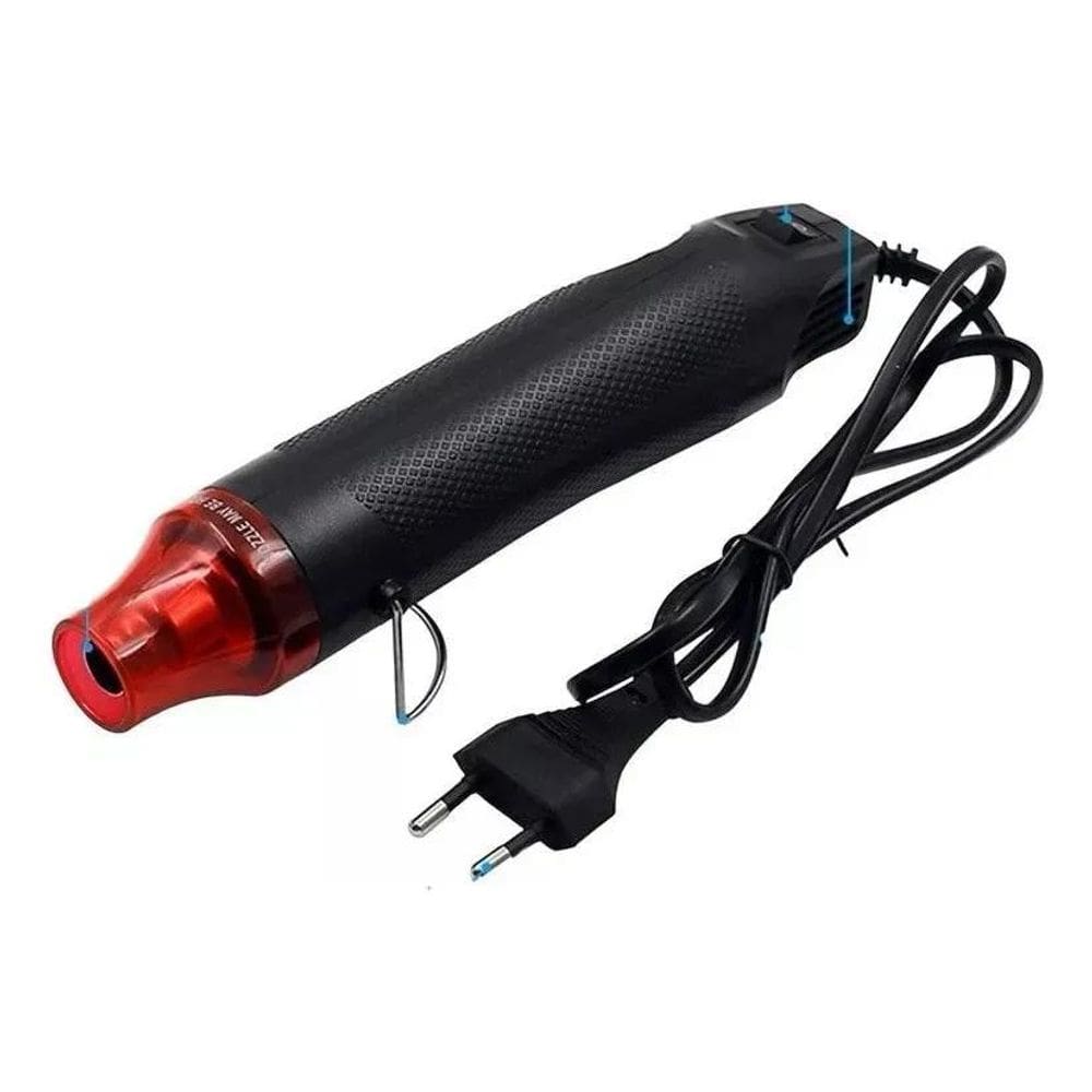 2X Soprador Térmico Ar Quente Mini Pistola Calor 300W 220V