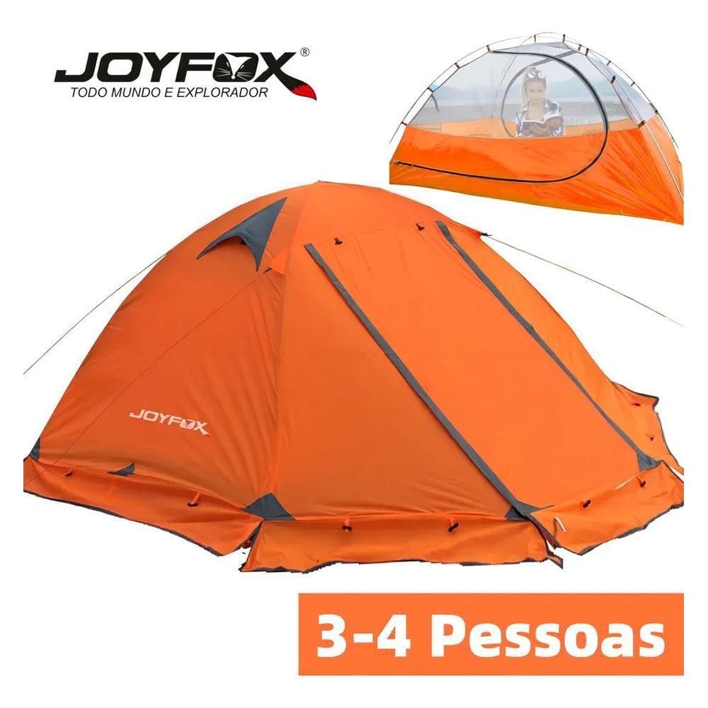 2X Joyfox Camping J-705 Barraca 3/4 Pessoas Impermeavel Prof