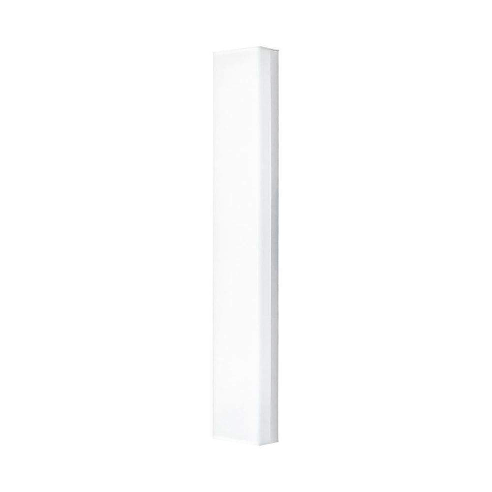 Luminária De Sobrepor Flat Branco Led Luz Quente 18W 59Cm