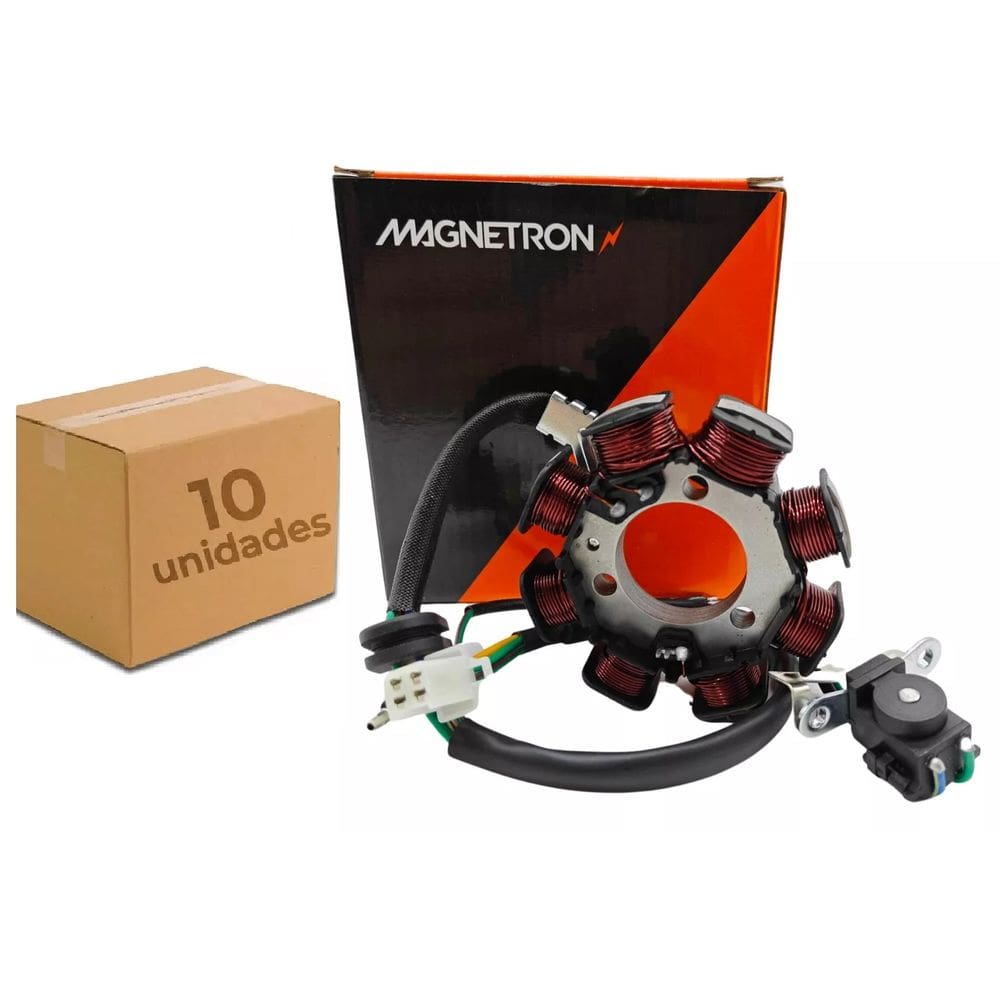 Estator Honda Cg 125 Fan 2005 2006 2007 2008 Magnetron  Kit Com 10 Peças